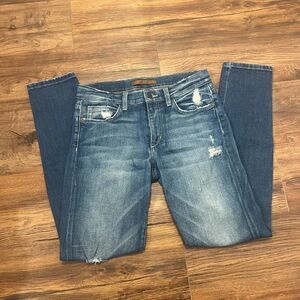 Joes Blue Vintage Distressed Skinny Ankle Jeans